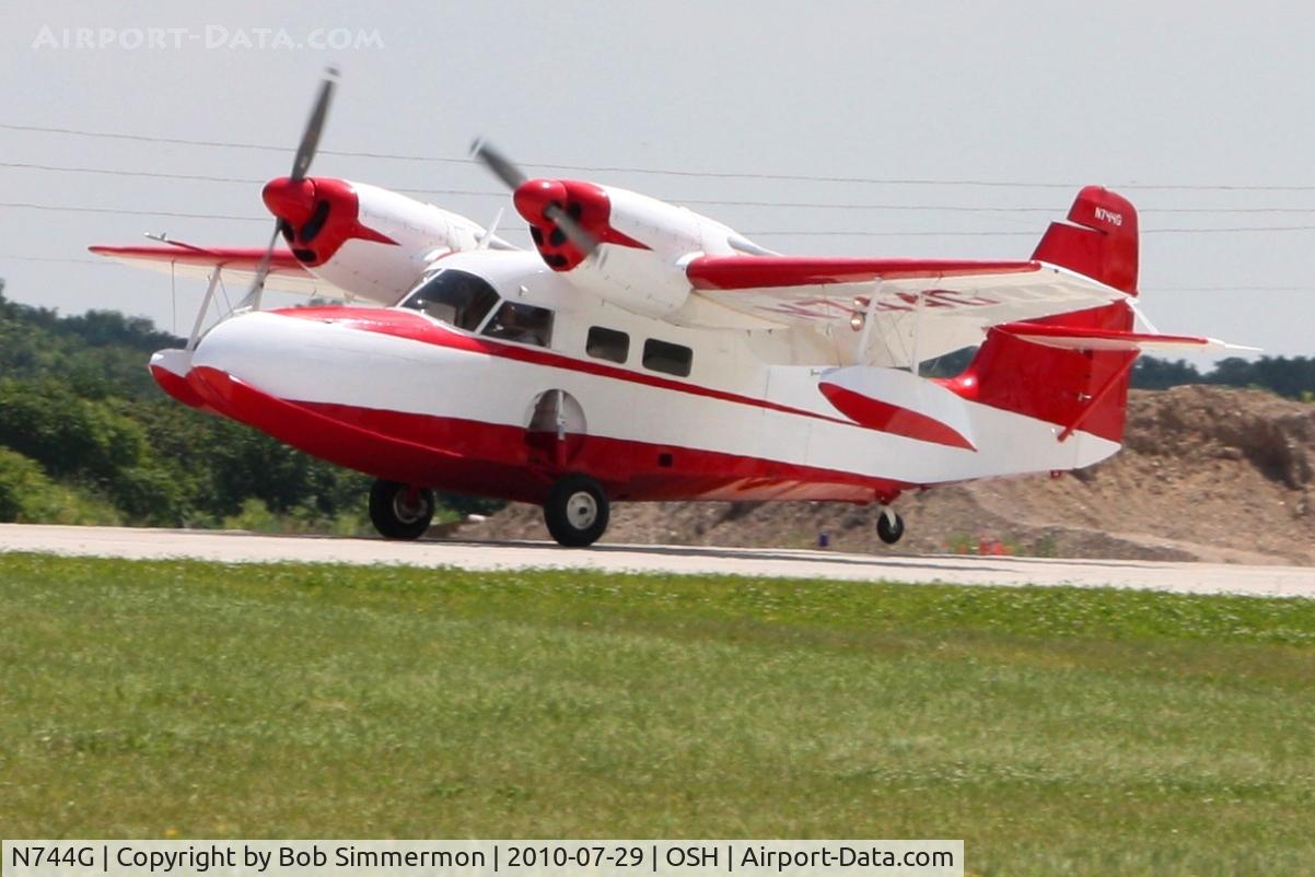 N744G, 1944 Grumman G-44 Widgeon C/N 1394, Arriving at Airventure 2010 - Oshkosh, Wisconsin
