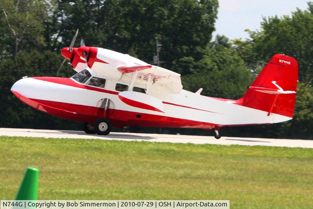 N744G, 1944 Grumman G-44 Widgeon C/N 1394, Arriving at Airventure 2010 - Oshkosh, Wisconsin