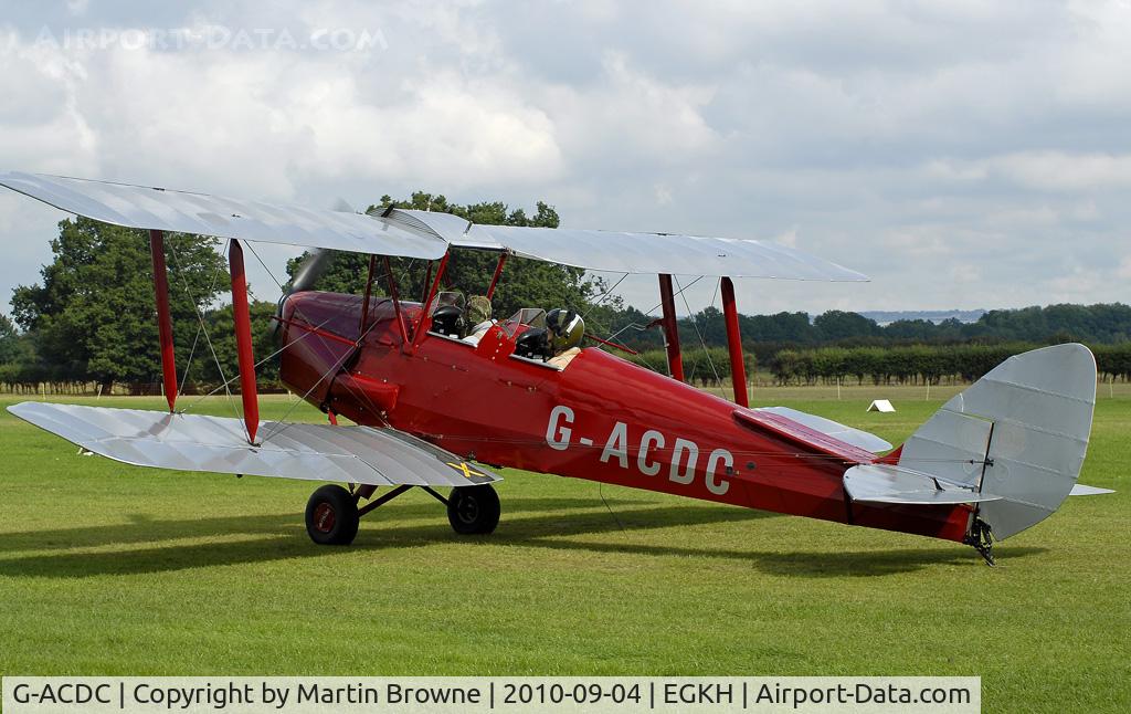 G-ACDC, 1933 De Havilland DH-82A Tiger Moth II C/N 3177, SHOT AT HEADCORN