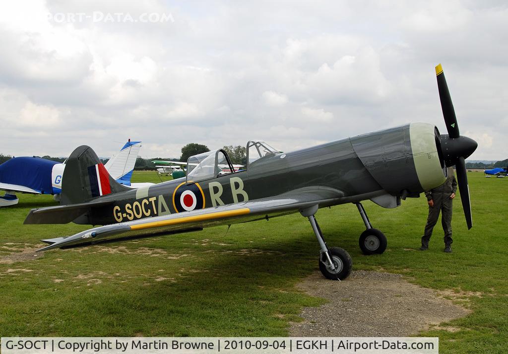 G-SOCT, 1984 Yakovlev Yak-50 C/N 842804, SHOT AT HEADCORN.