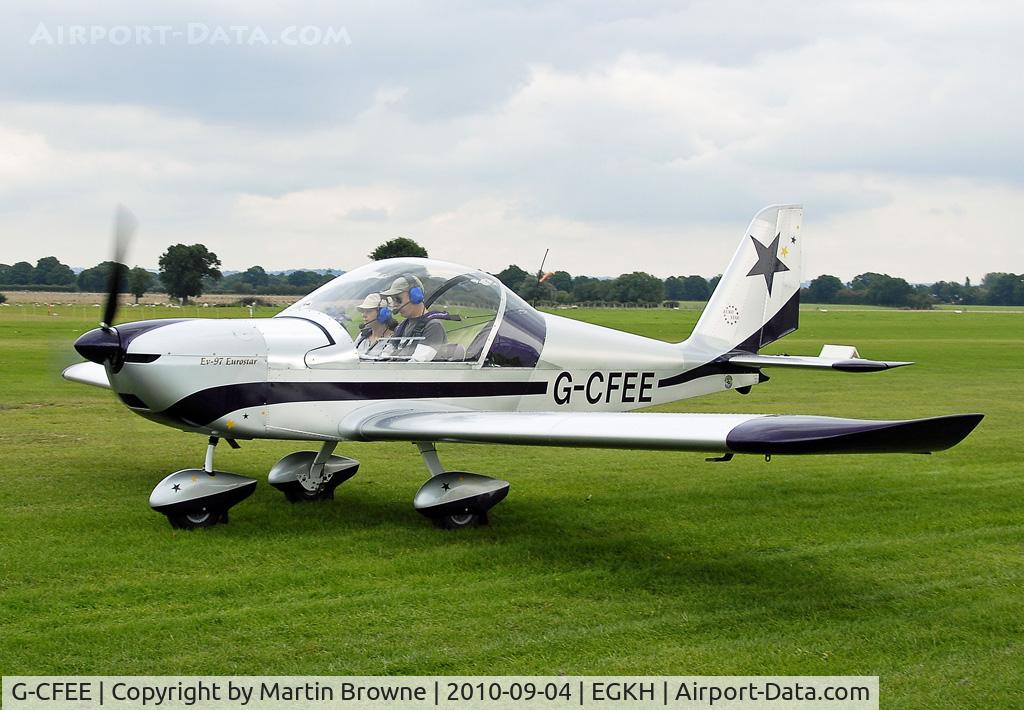 G-CFEE, 2008 Evektor-Aerotechnik EV-97 Eurostar C/N LAA 315-14778, SHOT AT HEADCORN
