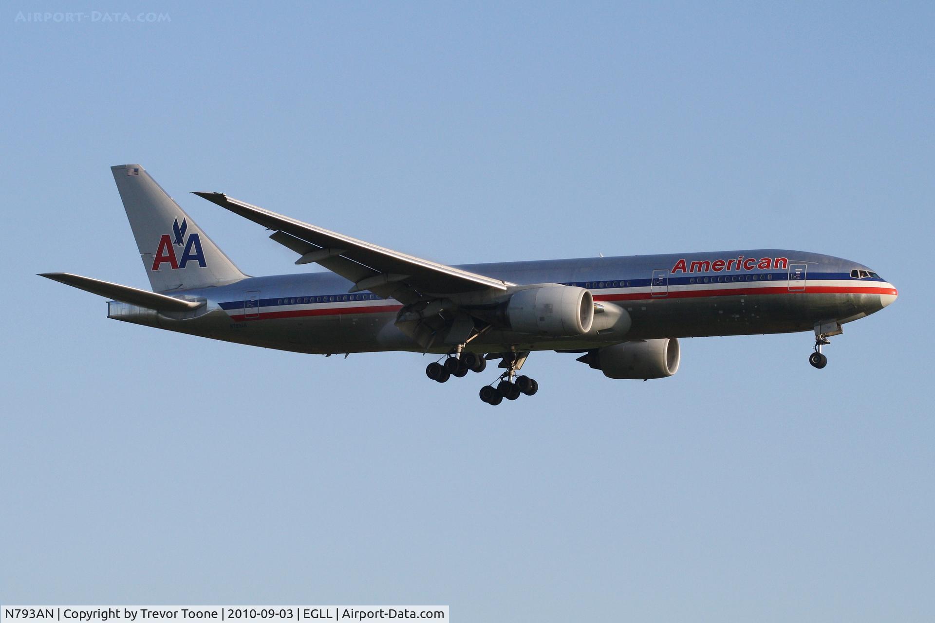 N793AN, 2000 Boeing 777-223 C/N 30255, Boeing 777-223, c/n: 30255