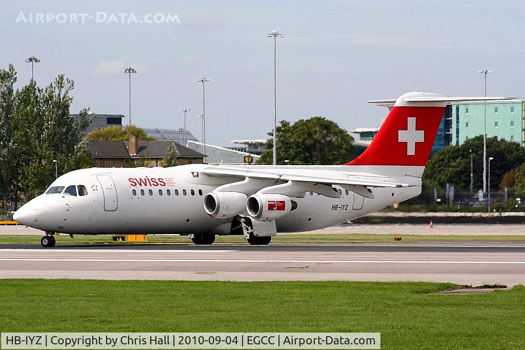 HB-IYZ, 1998 British Aerospace Avro 146-RJ100 C/N 0338, Swiss International Airlines