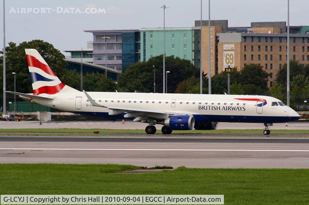 G-LCYJ, 2010 Embraer 190SR (ERJ-190-100SR) C/N 19000339, British Airways Embraer ERJ-190-100SR operated by Cityflyer Express