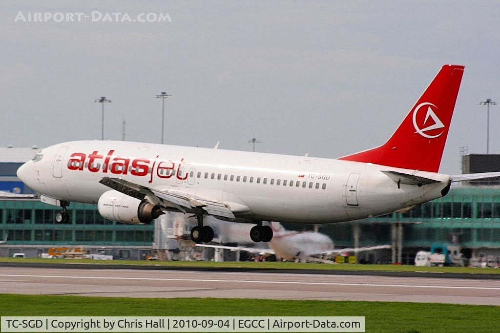 TC-SGD, 1997 Boeing 737-48E C/N 25773, Saga Airlines Boeing 737-48E wearing AtlasJet titles