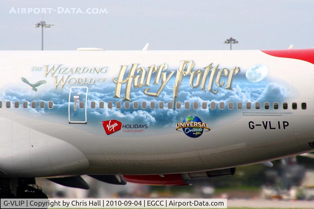 G-VLIP, 2001 Boeing 747-443 C/N 32338, Virgin Atlantic B747 wearing special Harry Potter scheme