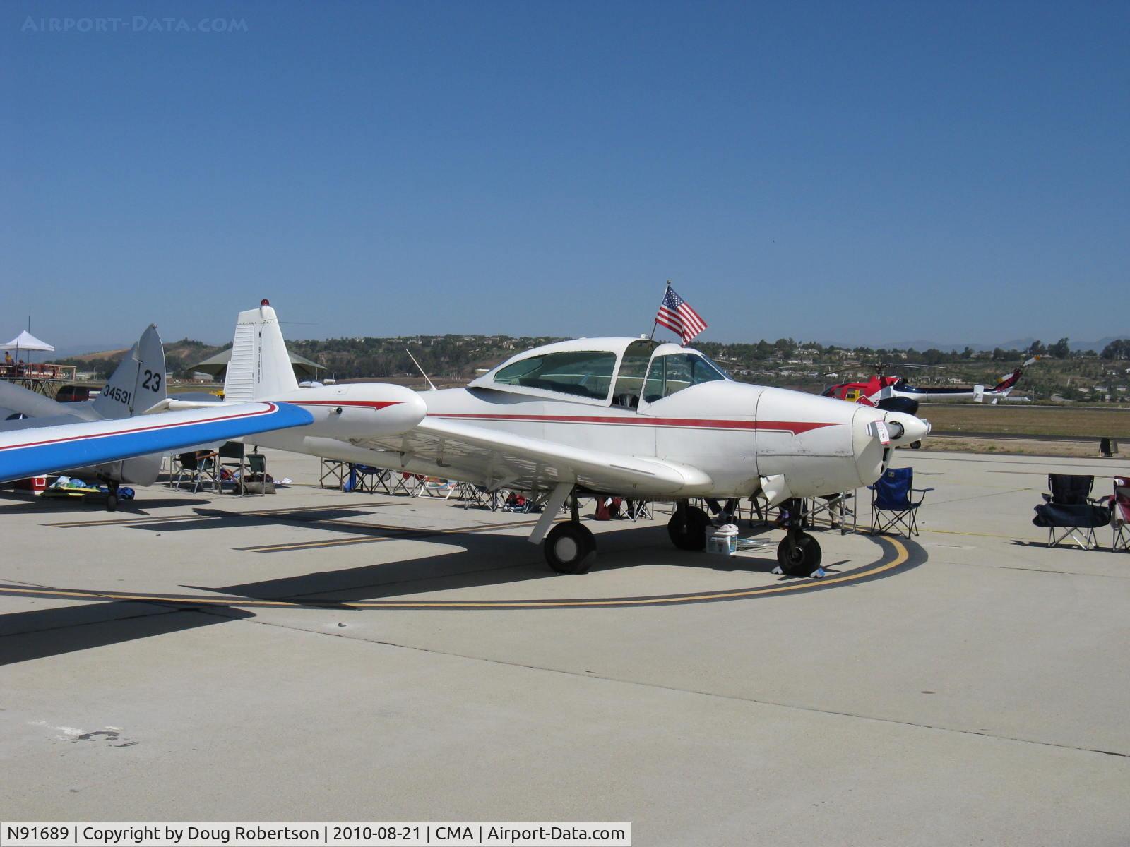 N91689, 1946 North American Navion (NA-145) C/N NAV-4-431, 1946 North American NAVION, Continental E-225 upgrade, tip tanks, many mods