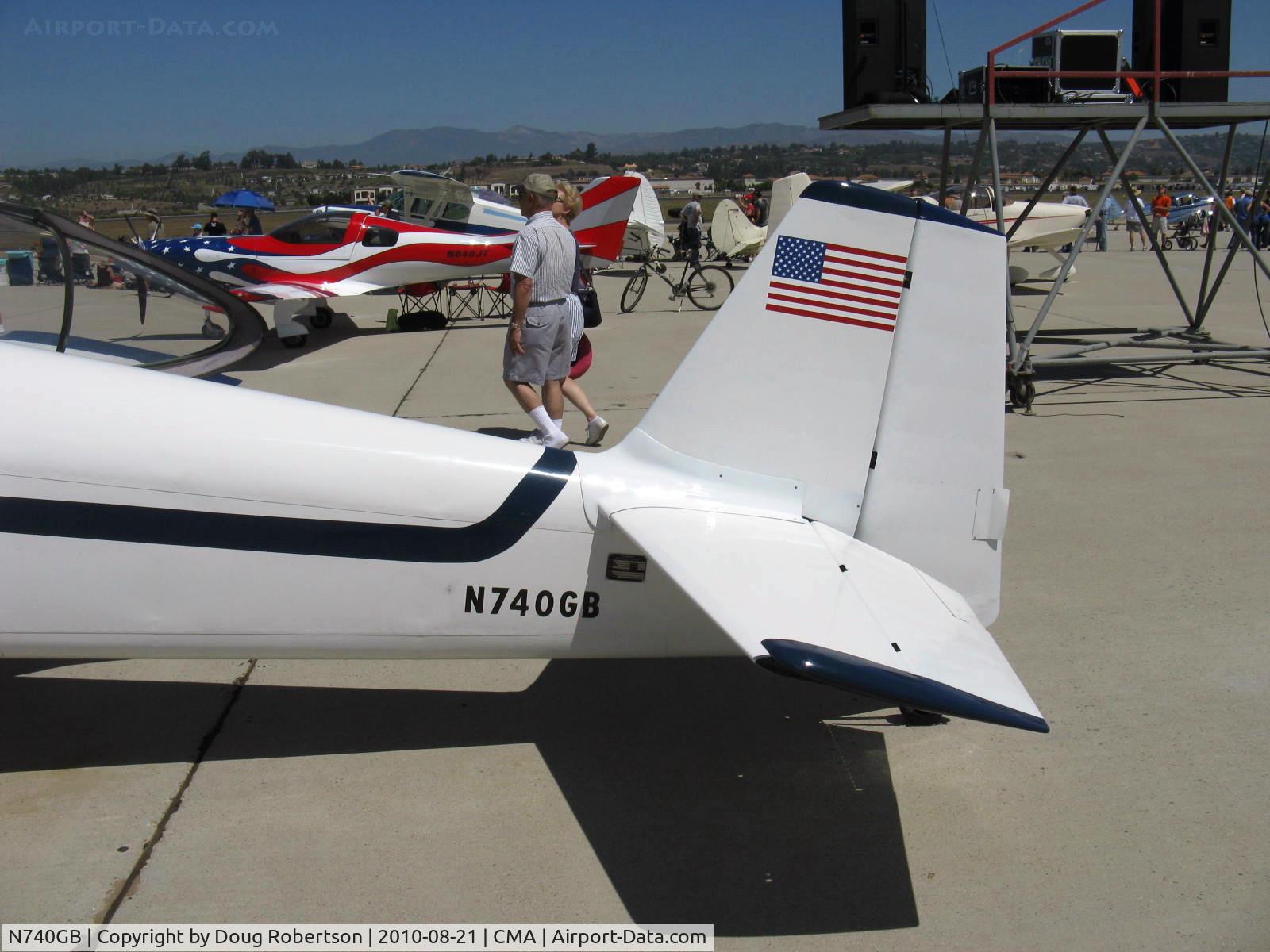 N740GB, 1997 Vans RV-4 C/N 2785, 1997 Blok VAN's RV-4, Lycoming O-320, tail