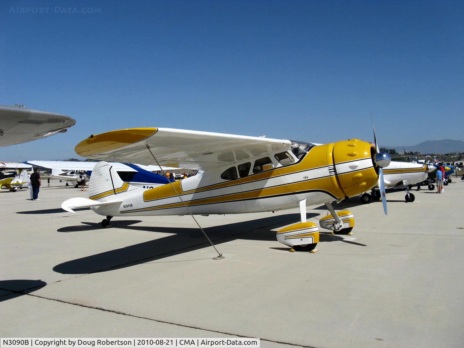 N3090B, 1952 Cessna 195B Businessliner C/N 7975, 1952 Cessna 195B BUSINESSLINER