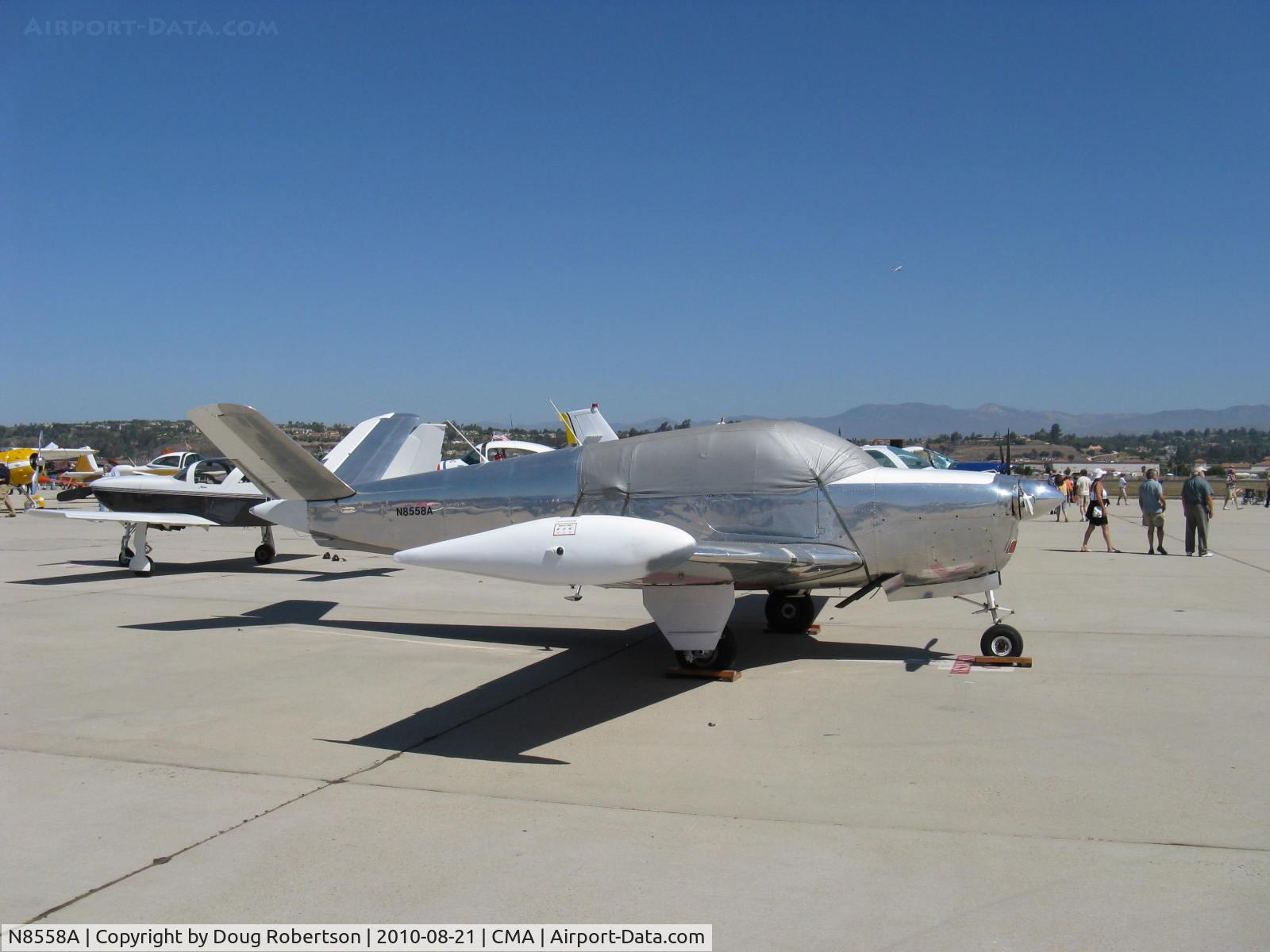N8558A, 1949 Beech A35 Bonanza C/N D-1980, 1949 Beech A35 BONANZA, Continental E185-11 205 Hp, tip tanks