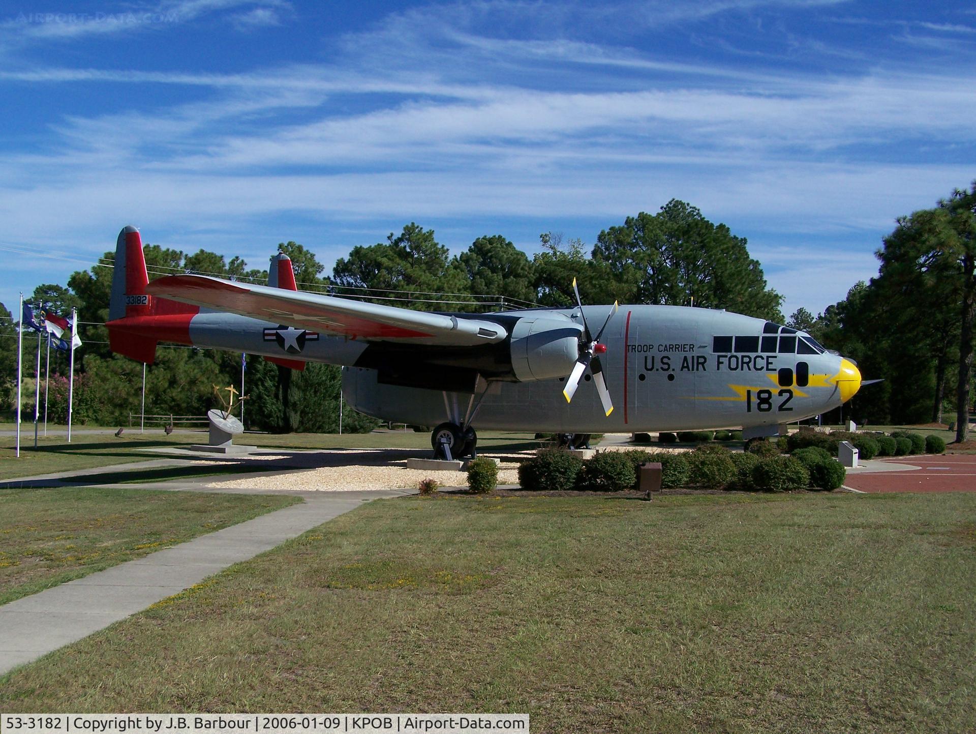 53-3182, 1953 Fairchild C-119G Flying Boxcar C/N 11193, Its always nice to see these Boxcars's even if they are in a museum