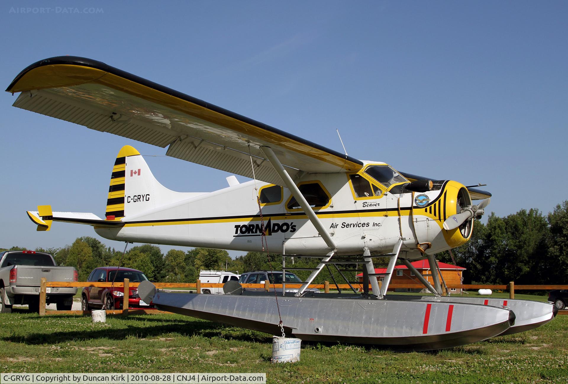 C-GRYG, 1959 De Havilland Canada DHC-2 MK. I C/N 1335, Tornado's Air Service Beaver on floats. Nice!