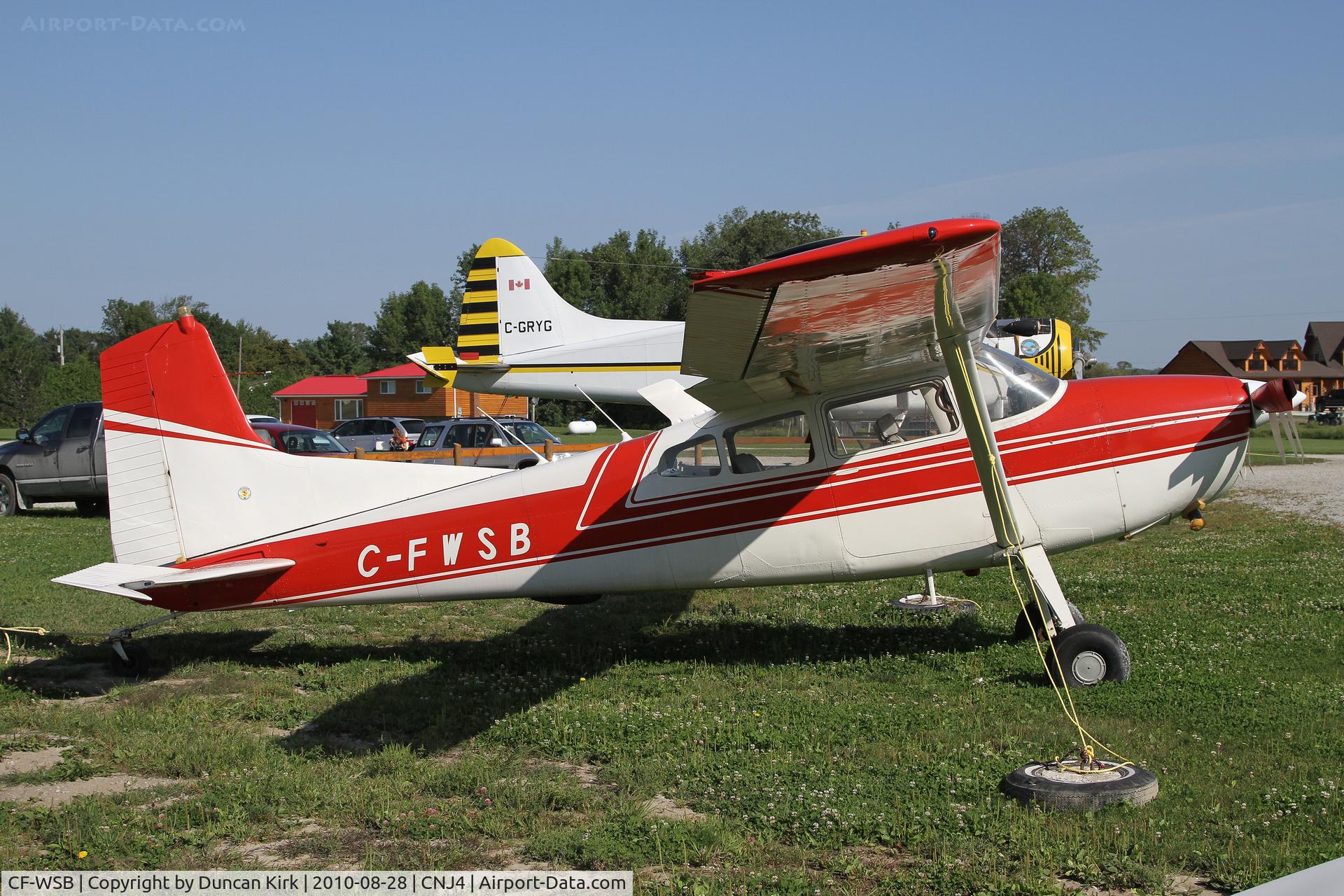CF-WSB, 1961 Cessna 185A Skywagon C/N 185 0251, Cessna 185 at Orillia/Lake St John's, ON