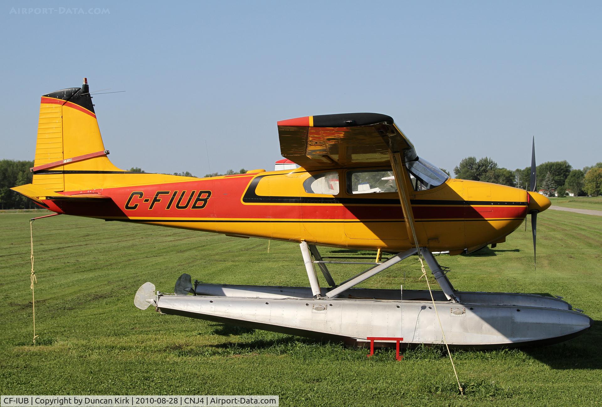 CF-IUB, 1956 Cessna 180 C/N 32455, Brightly colored Cessna 185 on floats