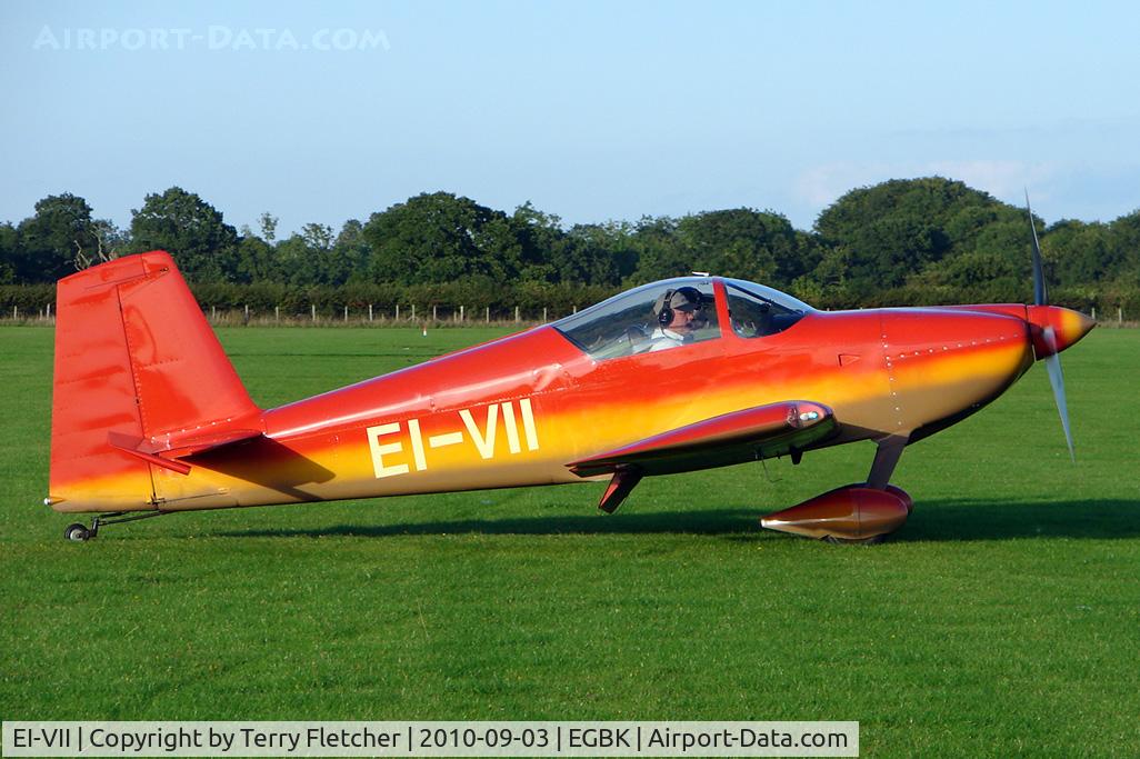 EI-VII, Vans RV-7 C/N 73114, Irish Registered Vans Aircraft Inc VANS RV-7, c/n: 73114 - a visitor to the 2010 LAA National Rally at Sywell