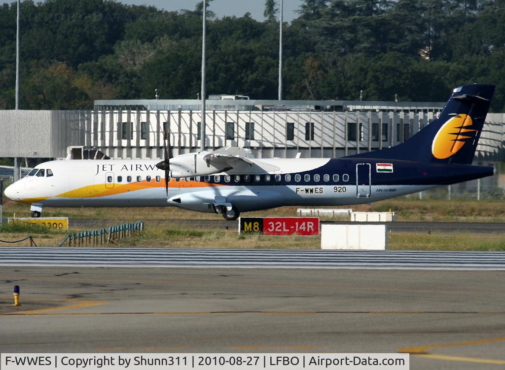 F-WWES, 2010 ATR 72-212A C/N 920, C/n 0920 - to be VT-JCR