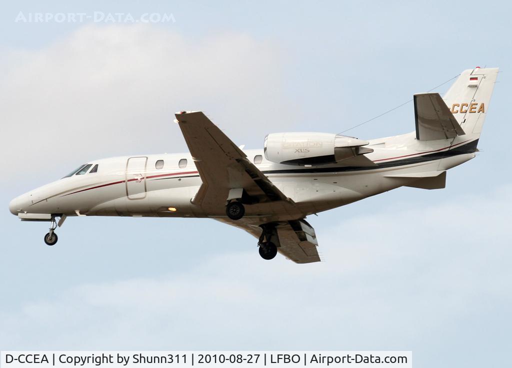 D-CCEA, 2005 Cessna 560 Citation Excel C/N 560-5593, Landing rwy 32L
