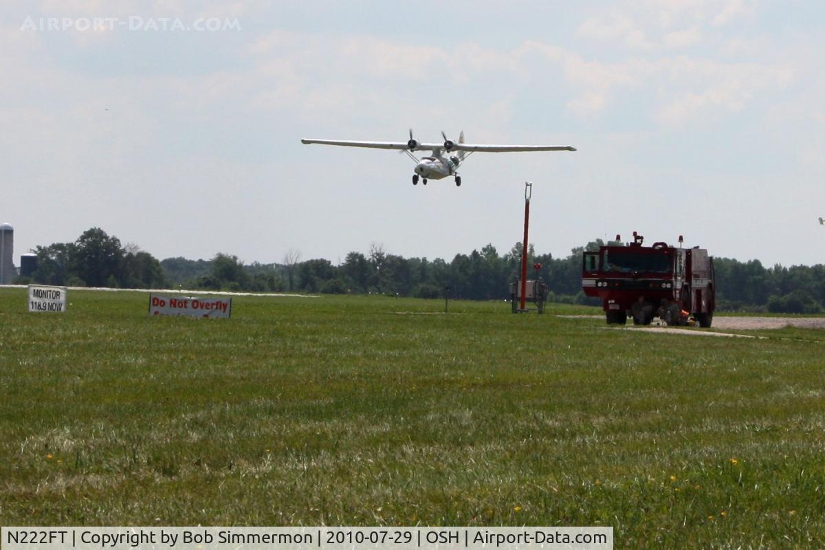 N222FT, 1944 Consolidated Vultee 28-5ACF C/N 11074, Arriving at Airventure 2010 - Oshkosh, Wisconsin