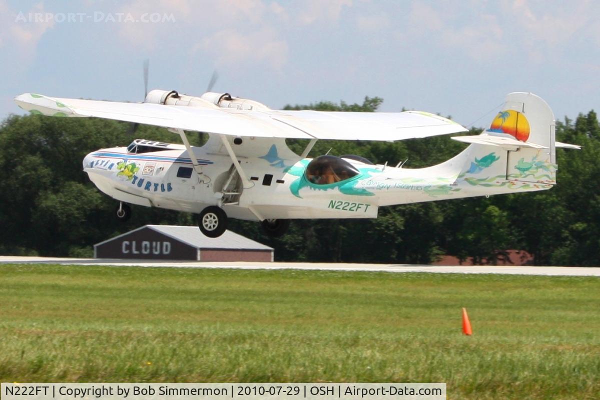N222FT, 1944 Consolidated Vultee 28-5ACF C/N 11074, Arriving at Airventure 2010 - Oshkosh, Wisconsin