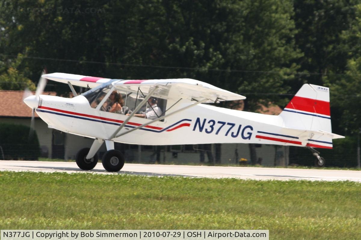 N377JG, 2006 Rans S-7LS Courier C/N 0206428, Departing Airventure 2010 - Oshkosh, Wisconsin