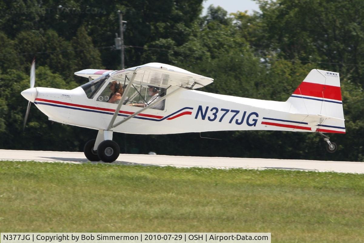 N377JG, 2006 Rans S-7LS Courier C/N 0206428, Departing Airventure 2010 - Oshkosh, Wisconsin