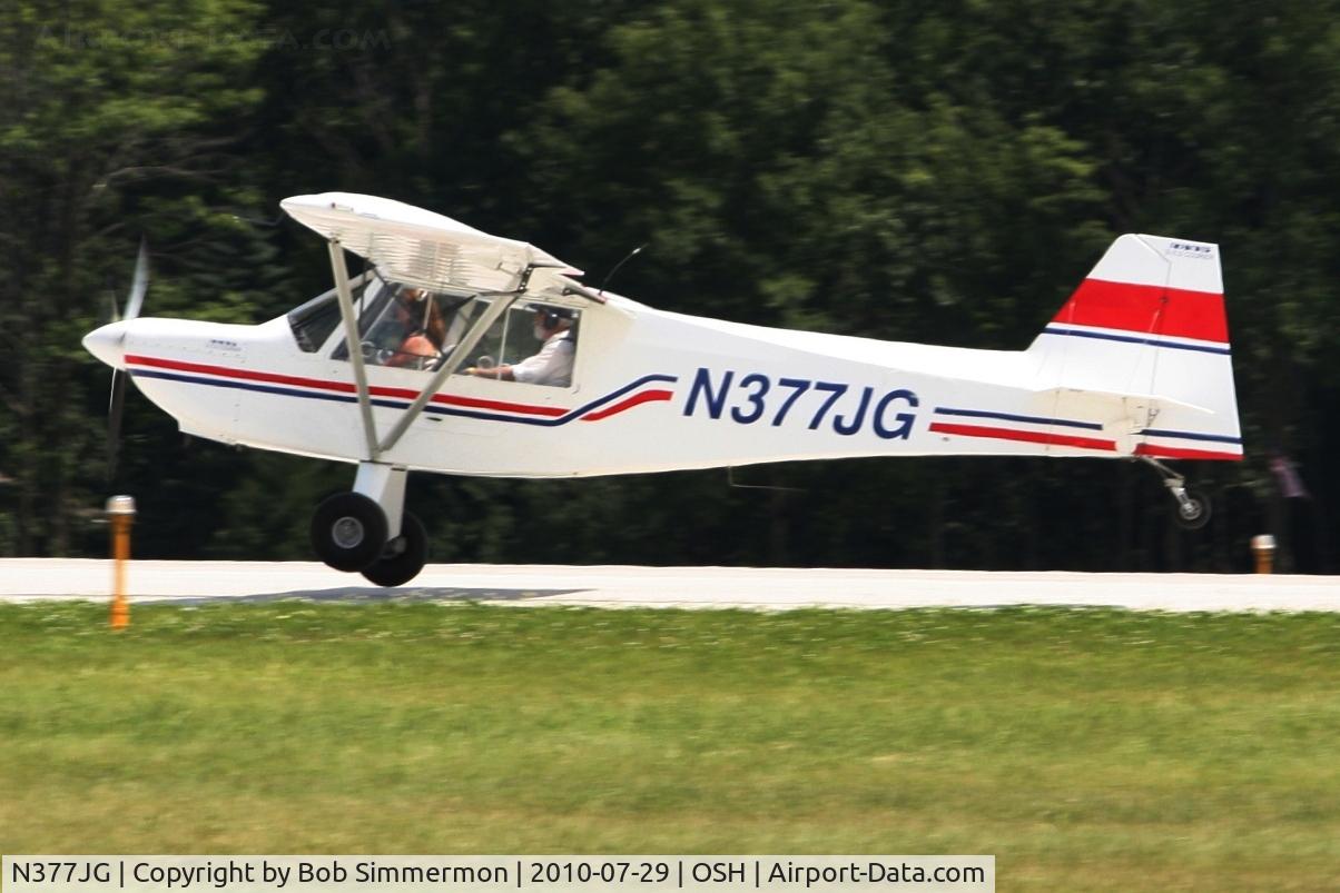 N377JG, 2006 Rans S-7LS Courier C/N 0206428, Departing Airventure 2010 - Oshkosh, Wisconsin