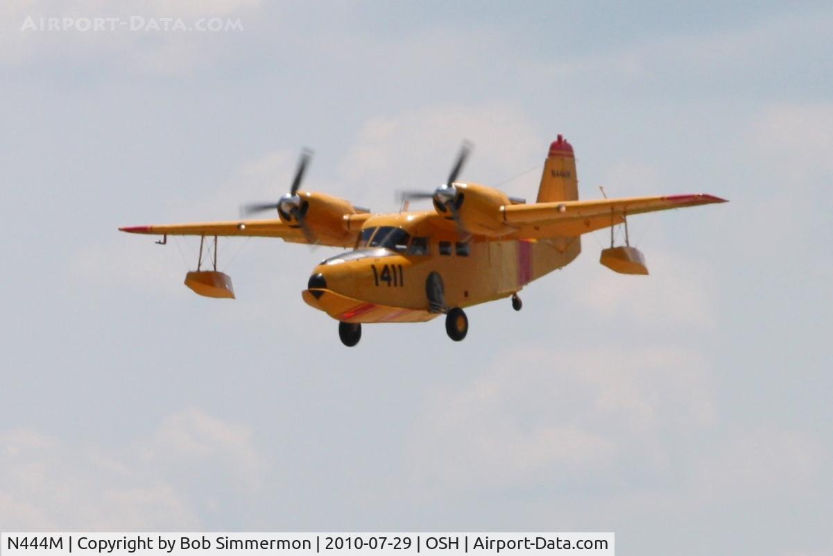 N444M, Grumman G-44A Widgeon C/N 1411, Arriving at Airventure 2010 - Oshkosh, Wisconsin