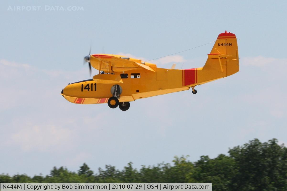 N444M, Grumman G-44A Widgeon C/N 1411, Arriving at Airventure 2010 - Oshkosh, Wisconsin