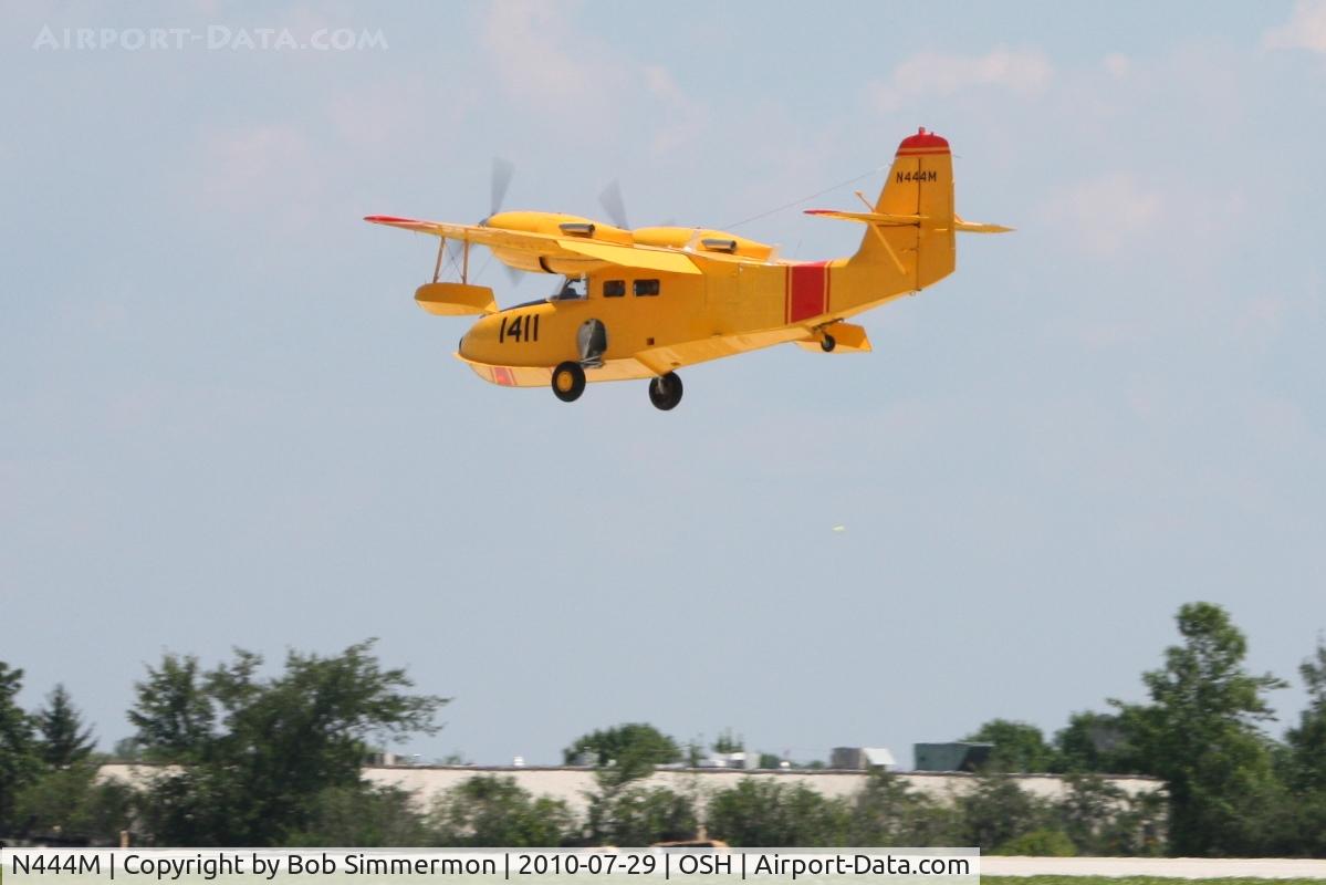 N444M, Grumman G-44A Widgeon C/N 1411, Arriving at Airventure 2010 - Oshkosh, Wisconsin