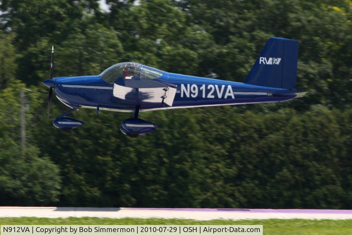 N912VA, 2006 Vans RV-12 C/N 1, Arriving at Airventure 2010 - Oshkosh, Wisconsin