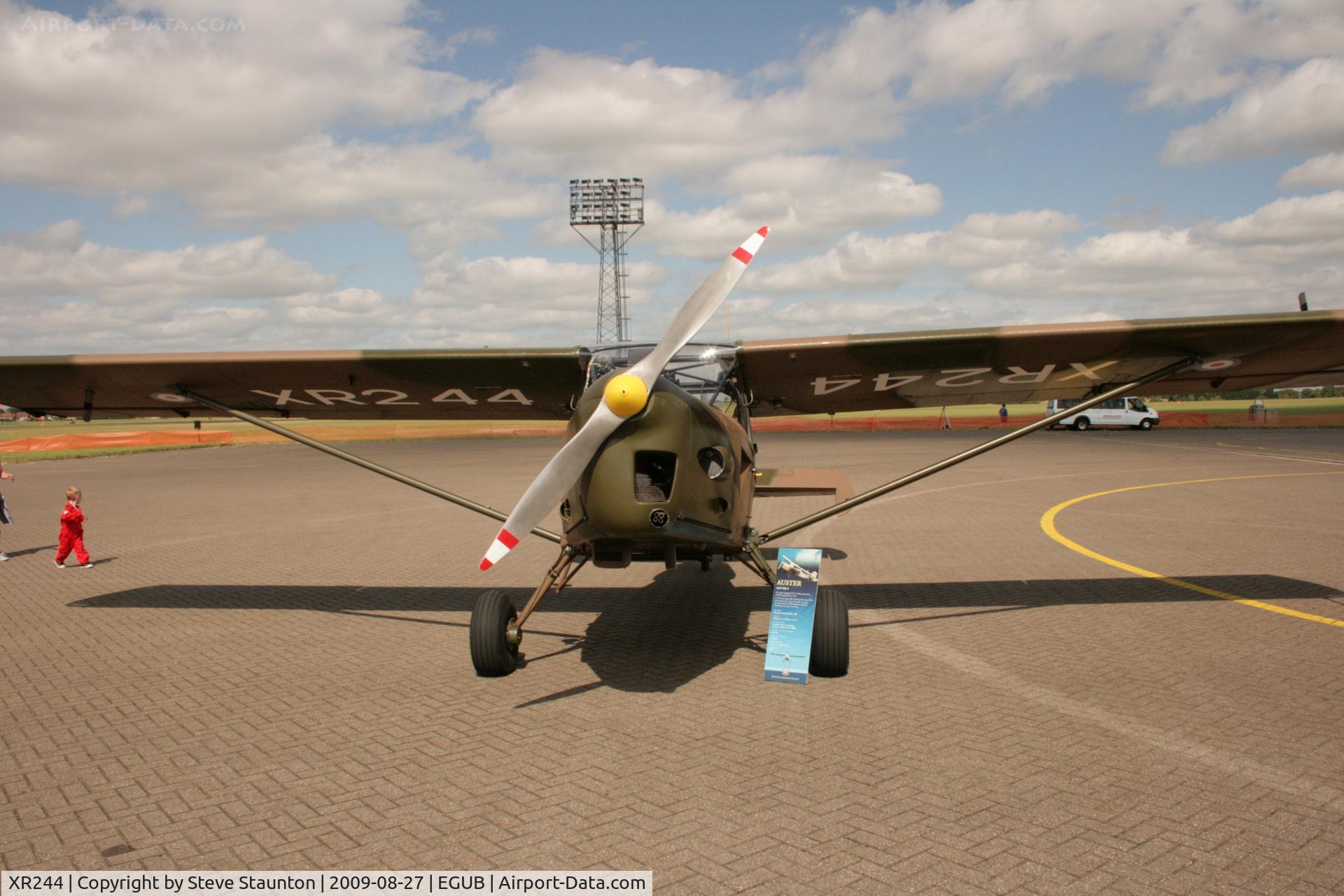 XR244, 1962 Auster AOP.9 C/N B5/10/181, Taken at RAF Benson Families Day, August 2009