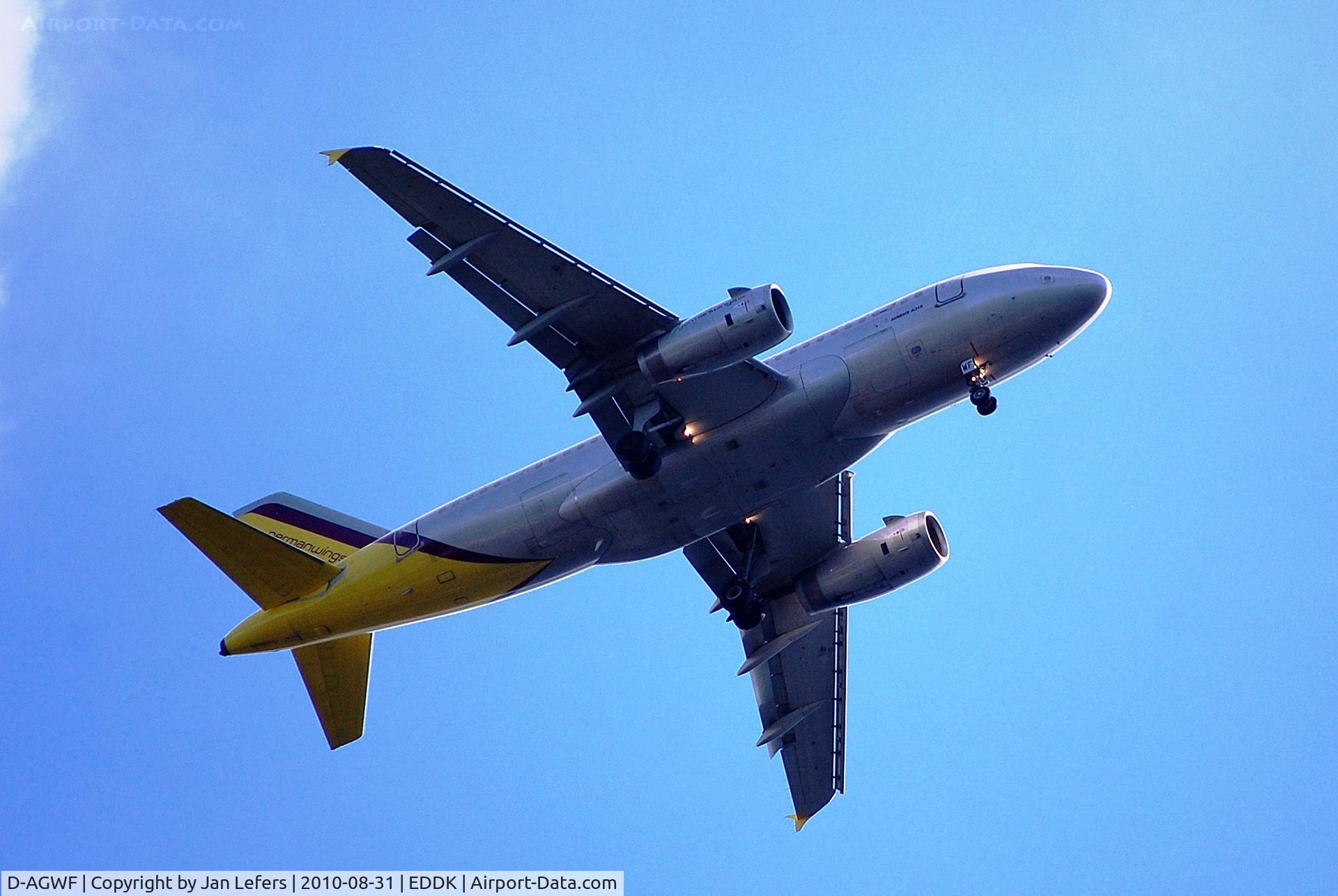 D-AGWF, 2007 Airbus A319-132 C/N 3172, Overhead