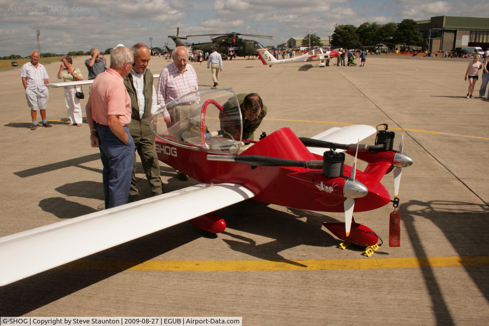 G-SHOG, 1984 Colomban MC-15 Cri-Cri (Cricket) C/N 001, Taken at RAF Benson Families Day, August 2009