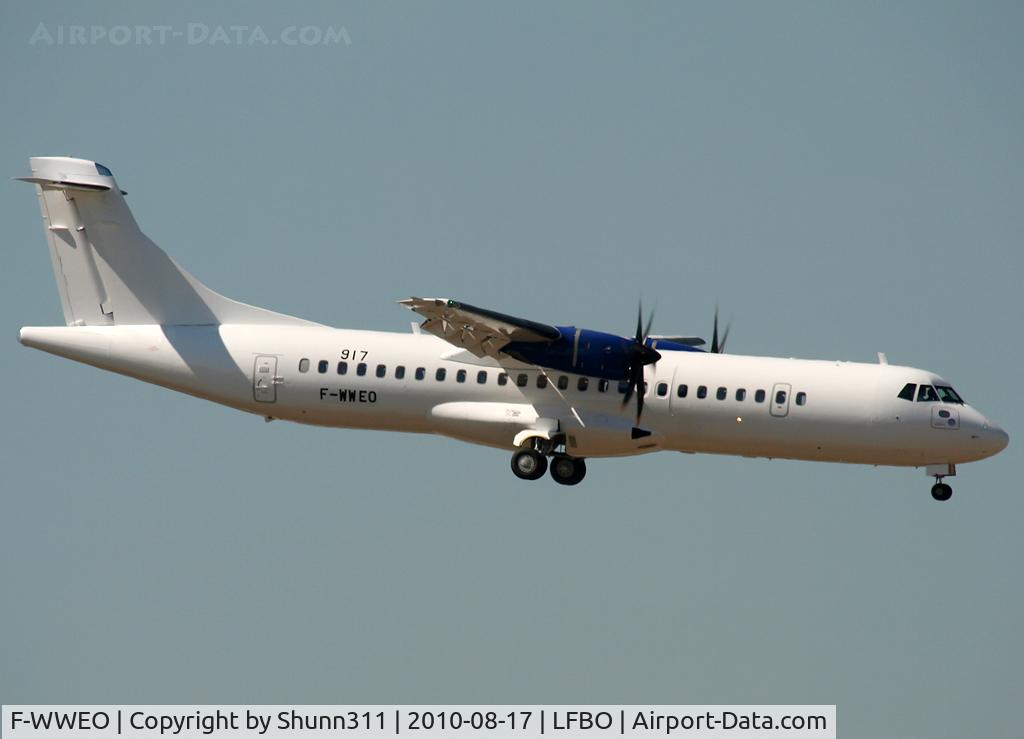 F-WWEO, 2010 ATR 72-212A C/N 917, C/n 0917 - For Golden Air as SE-MDH