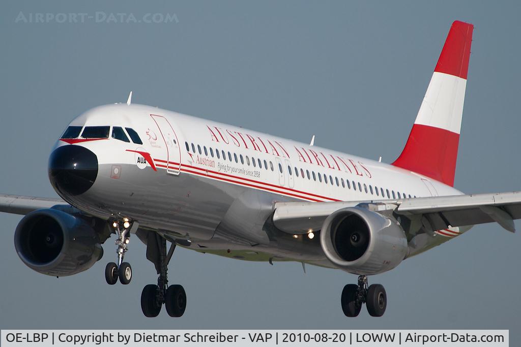 OE-LBP, 1998 Airbus A320-214 C/N 797, Austrian Airlines Airbus 320