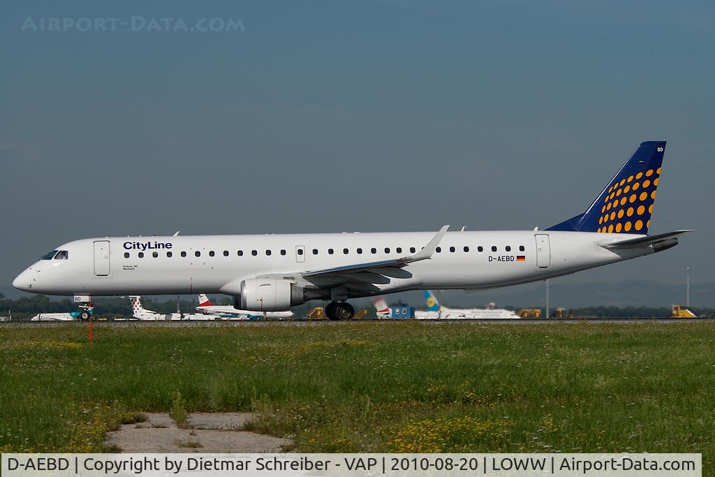 D-AEBD, 2009 Embraer 195LR (ERJ-190-200LR) C/N 19000324, Cityline Embraer 190