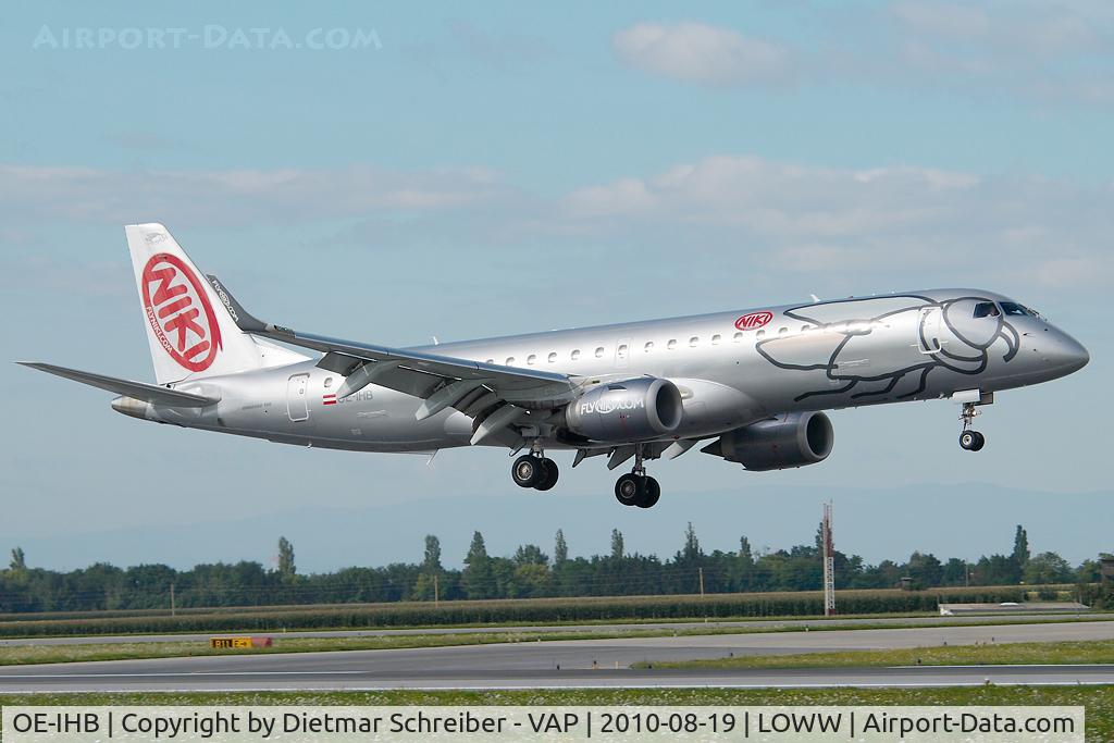 OE-IHB, 2009 Embraer 190LR (ERJ-190-100LR) C/N 19000294, Fly Niki Embraer 190