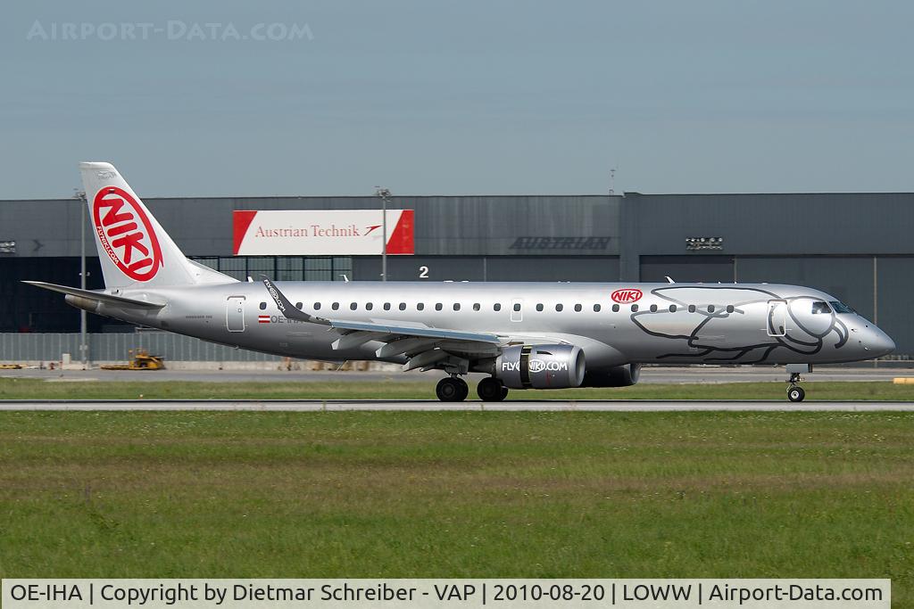 OE-IHA, 2009 Embraer 190LR (ERJ-190-100LR) C/N 19000285, Fly Niki Embraer 190