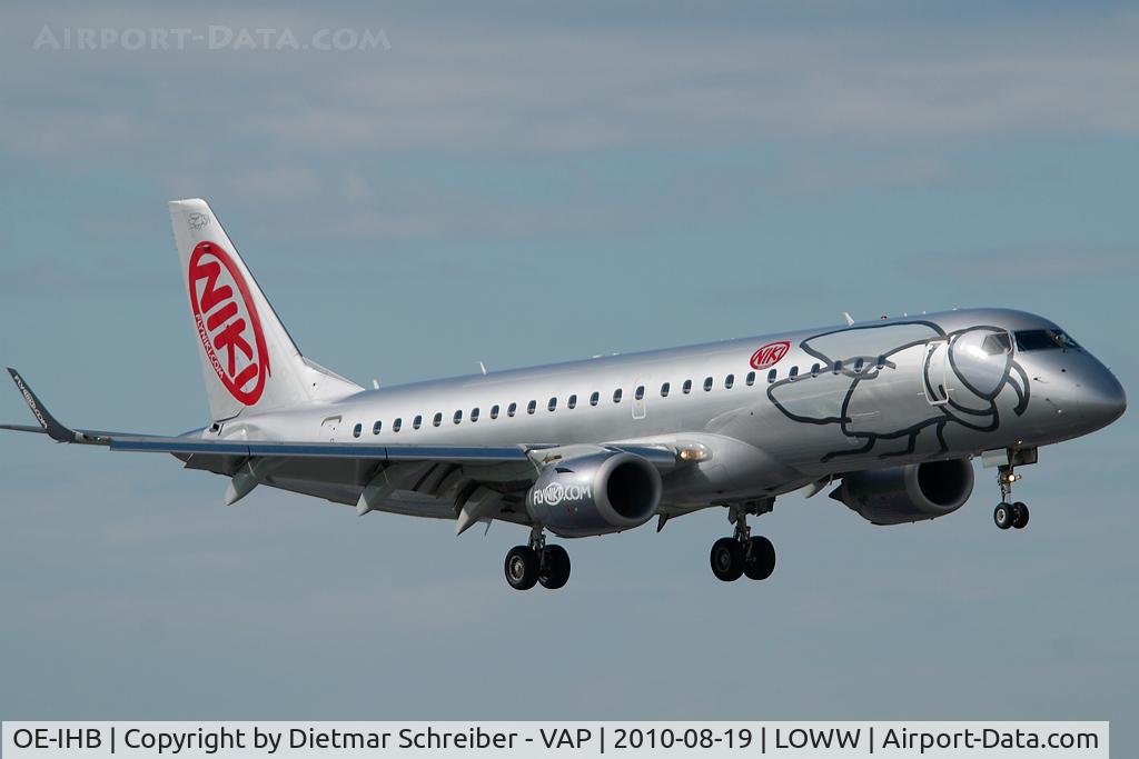 OE-IHB, 2009 Embraer 190LR (ERJ-190-100LR) C/N 19000294, Fly Niki Embraer 190