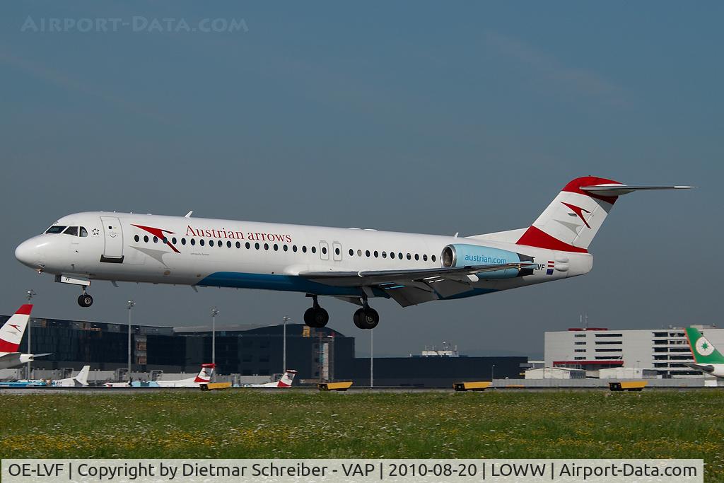 OE-LVF, 1993 Fokker 100 (F-28-0100) C/N 11483, Austrian Arrows Fokker 100