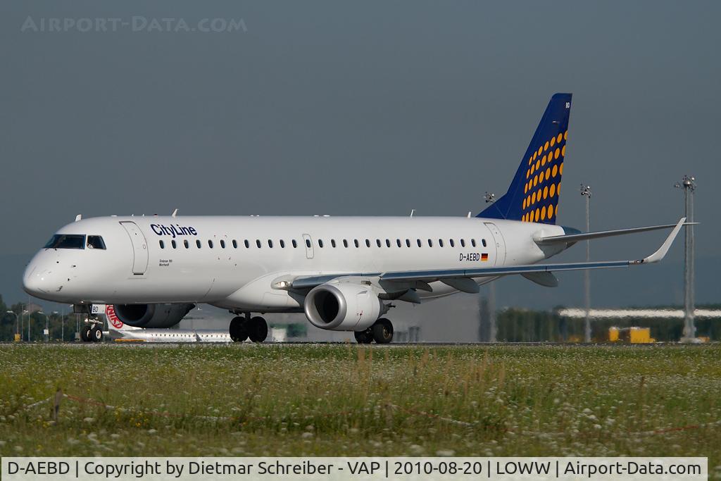 D-AEBD, 2009 Embraer 195LR (ERJ-190-200LR) C/N 19000324, Cityline Embraer 190