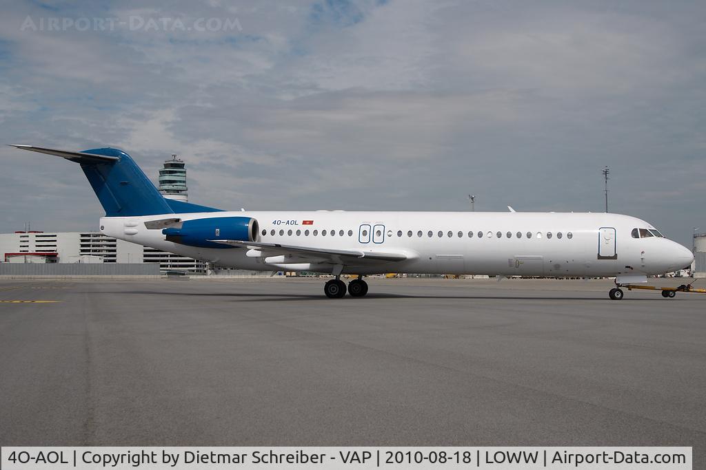 4O-AOL, 1989 Fokker 100 (F-28-0100) C/N 11268, Montenegro Airlines Fokker 100