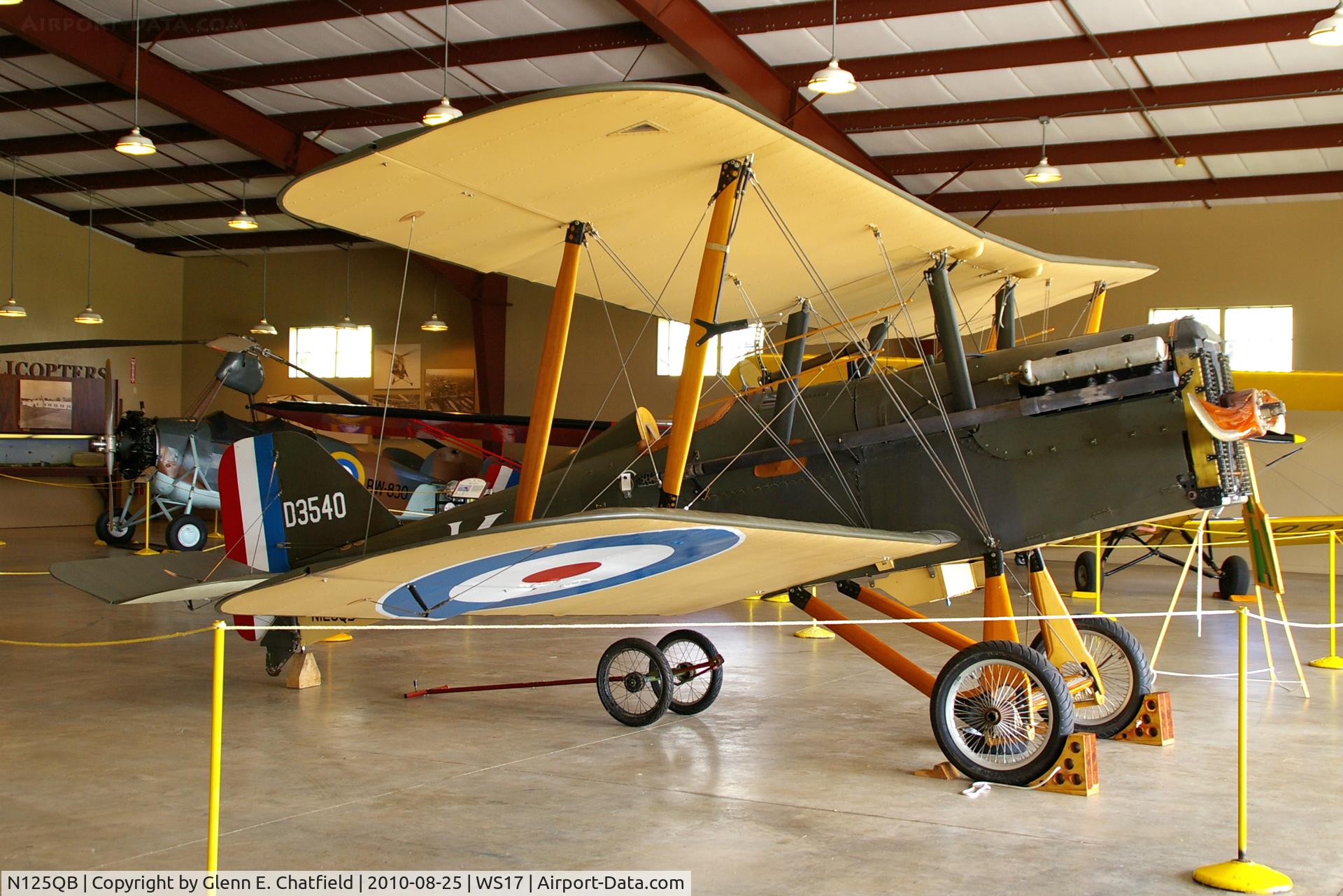 N125QB, Royal Aircraft Factory SE-5A Replica C/N D3540, At the EAA Museum