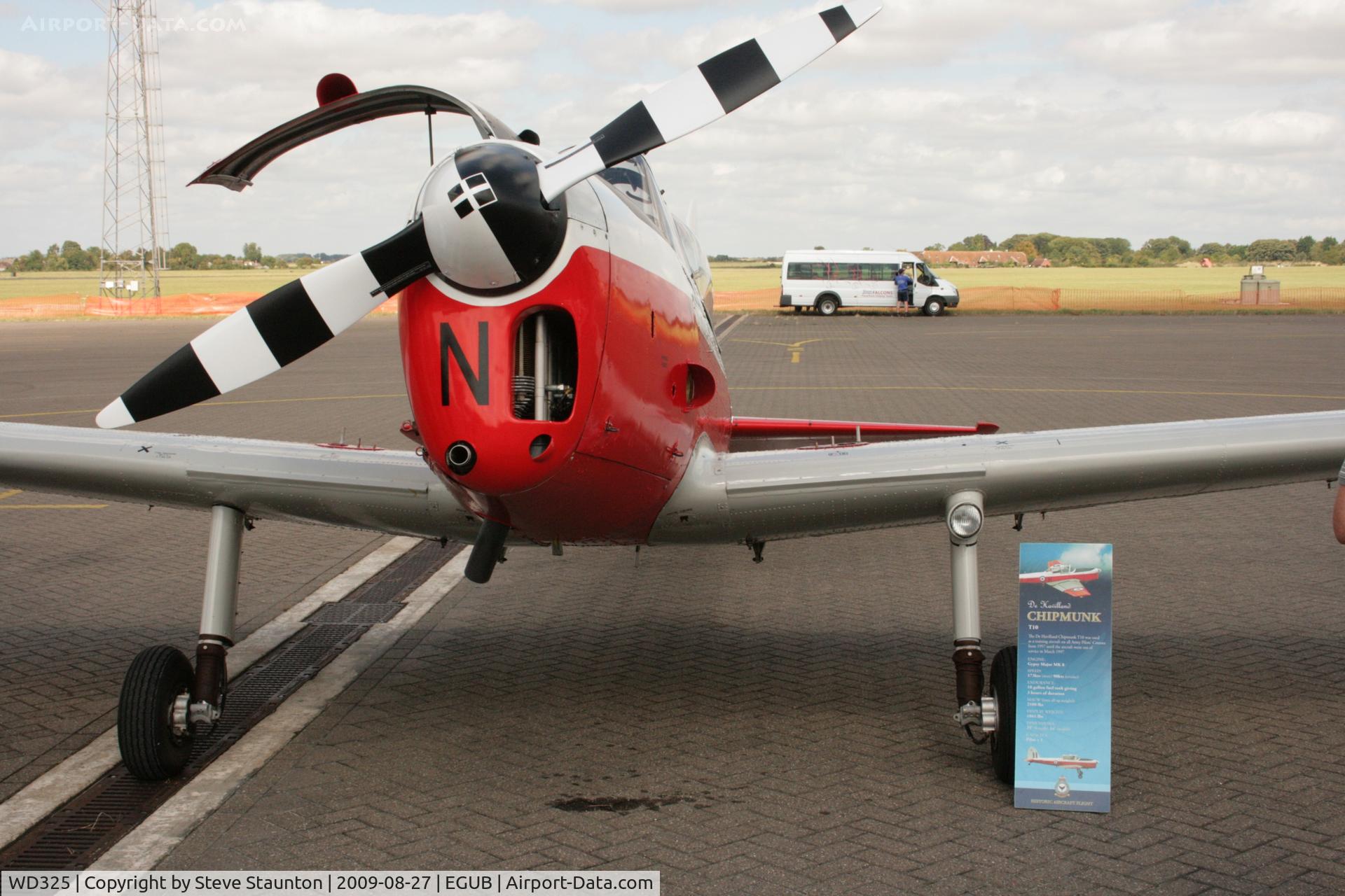 WD325, 1951 De Havilland DHC-1 Chipmunk T.10 C/N C1/0263, Taken at RAF Benson Families Day, August 2009