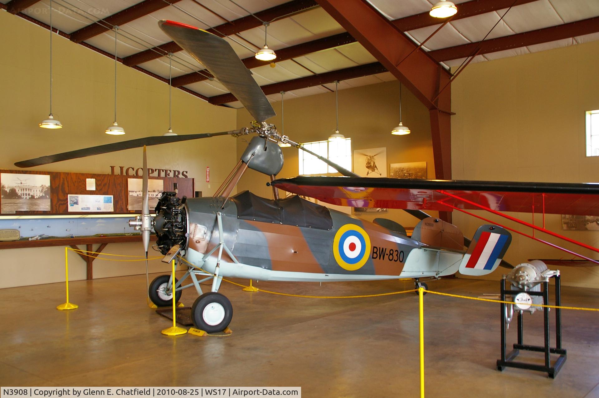 N3908, 1941 Pitcairn PA-39 C/N M98, At the EAA Museum