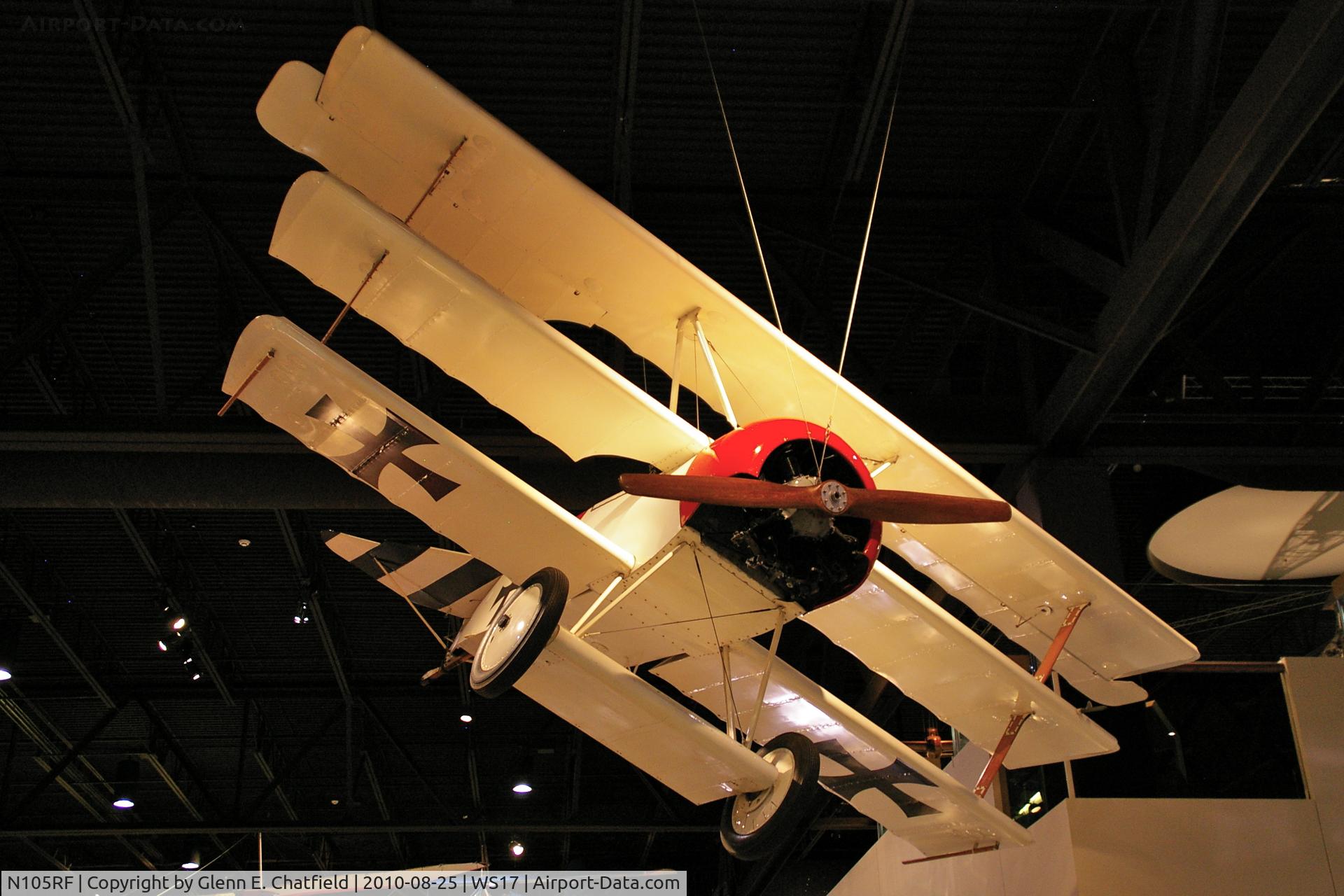 N105RF, 1964 Fokker Dr.1 Triplane Replica C/N 105, At the EAA Museum
