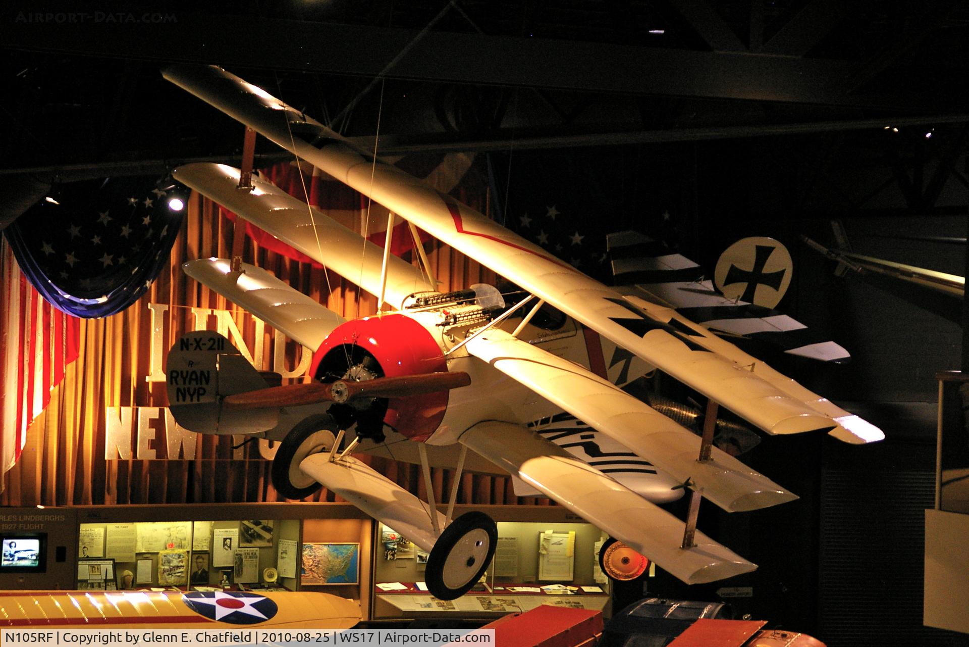 N105RF, 1964 Fokker Dr.1 Triplane Replica C/N 105, At the EAA Museum