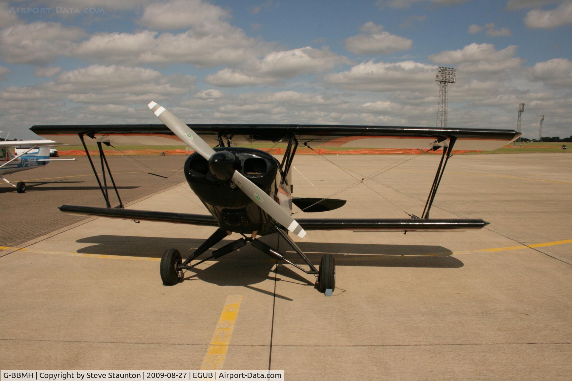 G-BBMH, 1982 EAA Biplane Model P-1 C/N PFA 1348, Taken at RAF Benson Families Day, August 2009