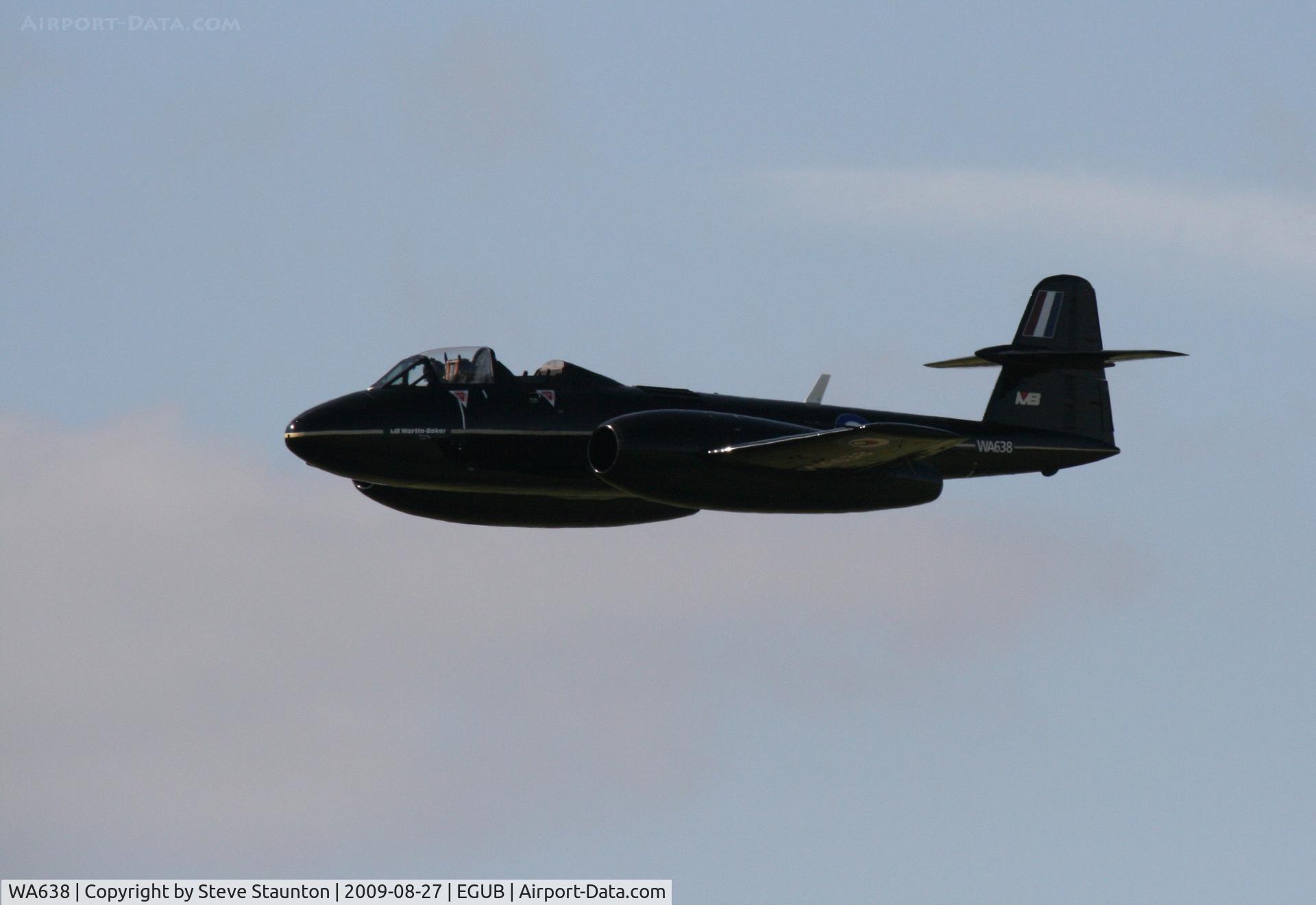 WA638, 1949 Gloster Meteor T.7(Mod) C/N G5/356539, Taken at RAF Benson Families Day, August 2009