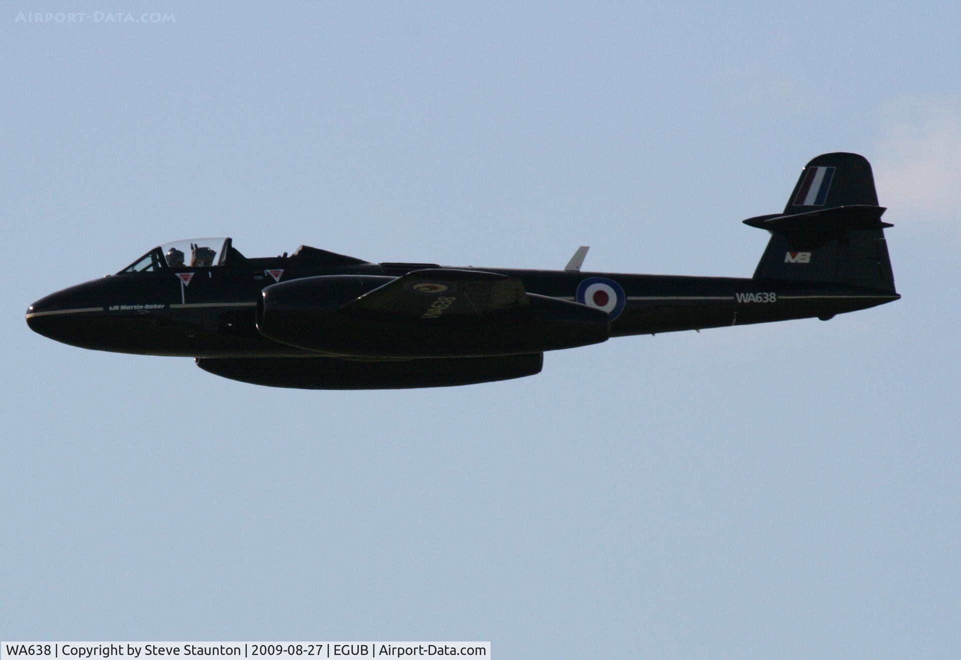 WA638, 1949 Gloster Meteor T.7(Mod) C/N G5/356539, Taken at RAF Benson Families Day, August 2009